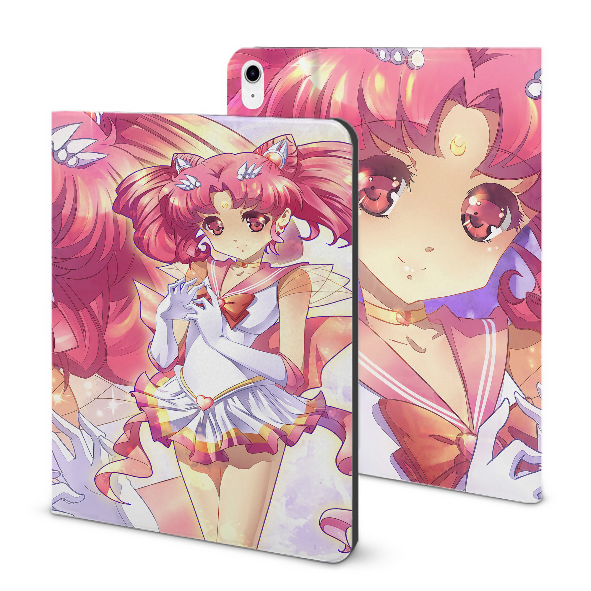 （画像用） 美少女戦士セーラームーン Sailor Moon IPad ケース ブック型 PUレザー TPU 耐衝撃 軽量 薄型 ペン収納なし 全面保護 IPad 各モデル対応